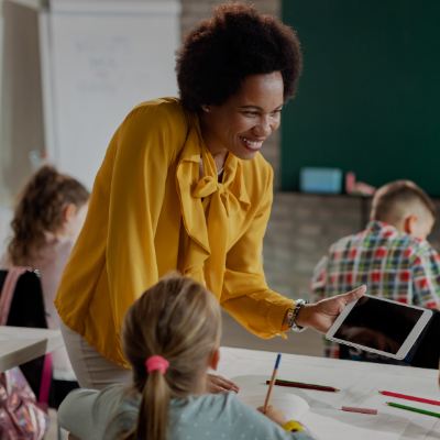 Teacher in classroom